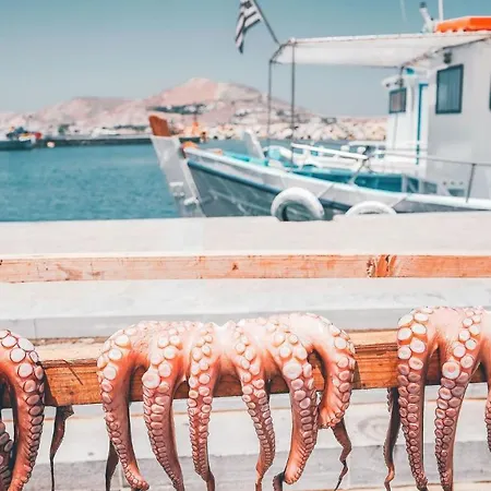 アパート Seafront Brand New Studio In Little Venice Of Paros ナウサ