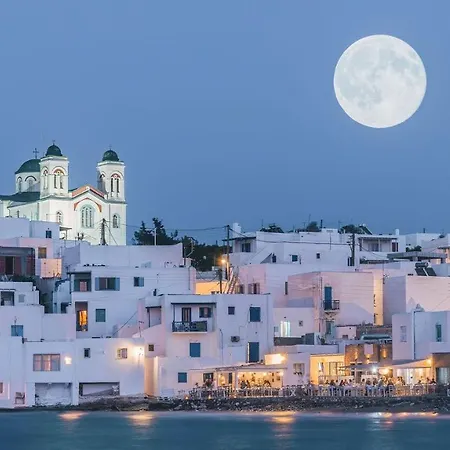 Seafront Brand New Studio In Little Venice Of Paros Апартаменты Науса